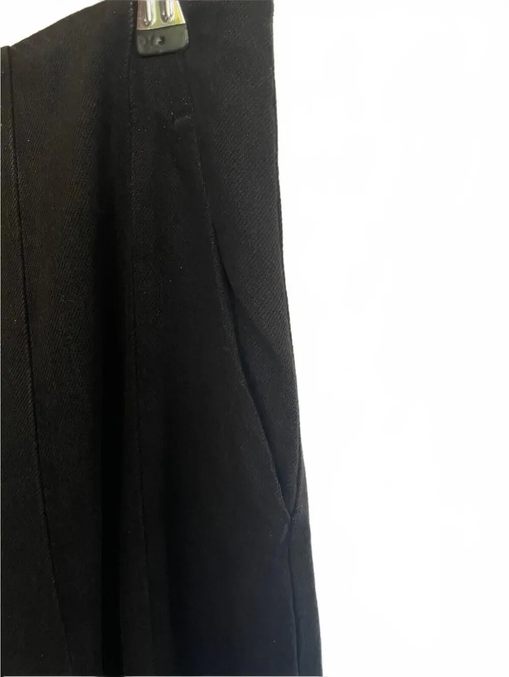 Madewell Airy Denim Circle Skirt Black A-Line Size 28 New With Tags